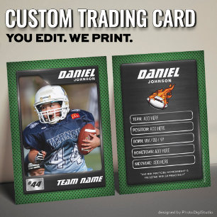 D'appel Carte de commerce de football personnalisée, joueu