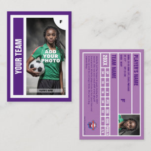 D'appel Carte de commerce de football (violet) - Ajouter v