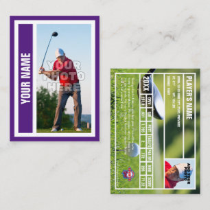 D'appel Carte de commerce de golf personnalisée - Royal Pu