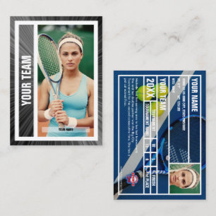 D'appel Carte de commerce de l'équipe de tennis - Black Ra