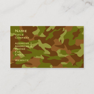D'appel Carte de contact Camo / Carte de profil