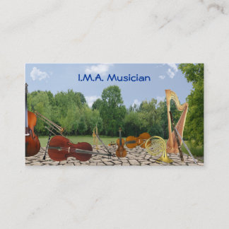 D'appel Carte de contact d'instruments d'orchestre