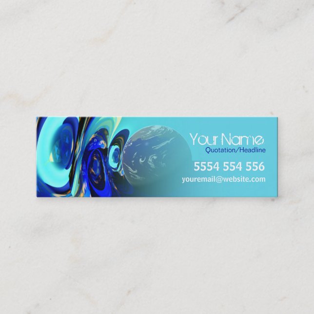 D'appel Carte de contact iEarth Mini Business (Devant)
