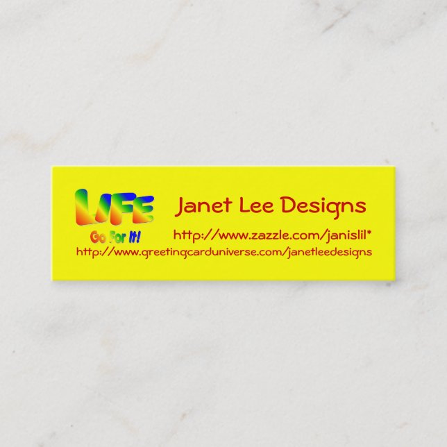 D'appel Carte de contact vie (Devant)