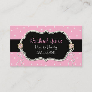 D'appel Carte de date rose, blanche, et noire de jeu de