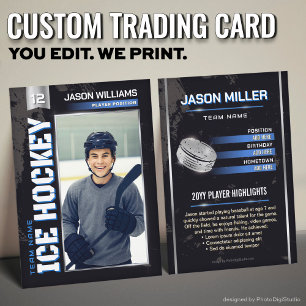 D'appel Carte de hockey personnalisée, joueur de puissance
