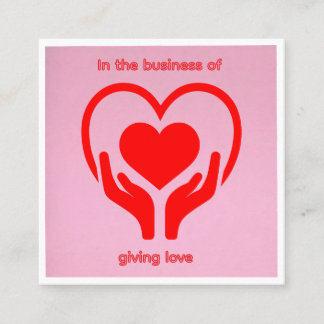 D'appel Carte de l'entreprise de l'amour