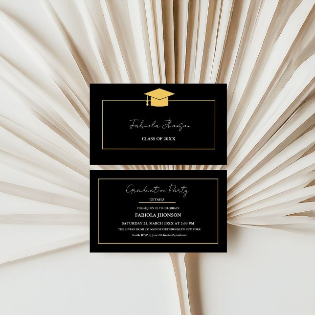 D'appel Carte de nom de diplôme moderne Insertion Gold Fra (Créateur téléchargé)