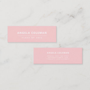 D'appel Carte de nom minimaliste moderne Blush Pink