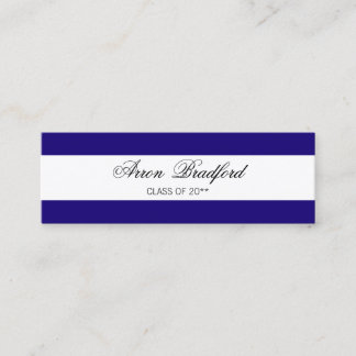 D'appel Carte de nom officiel bleu - Boîtier