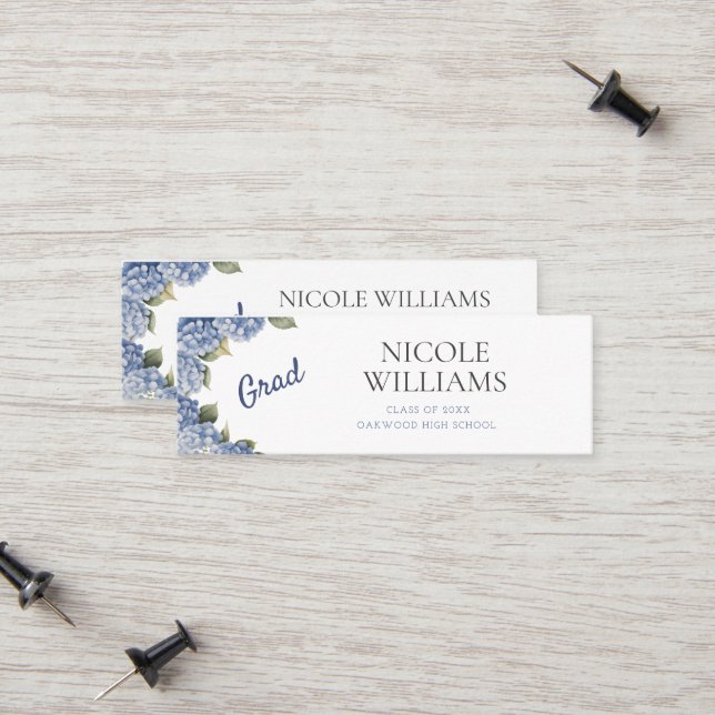 D'appel Carte de nom personnelle de remise de diplôme Hydr (Devant/Arrière en situation)