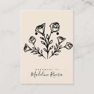 D'appel Carte de Présentation Artisanale de Roses Abstrait