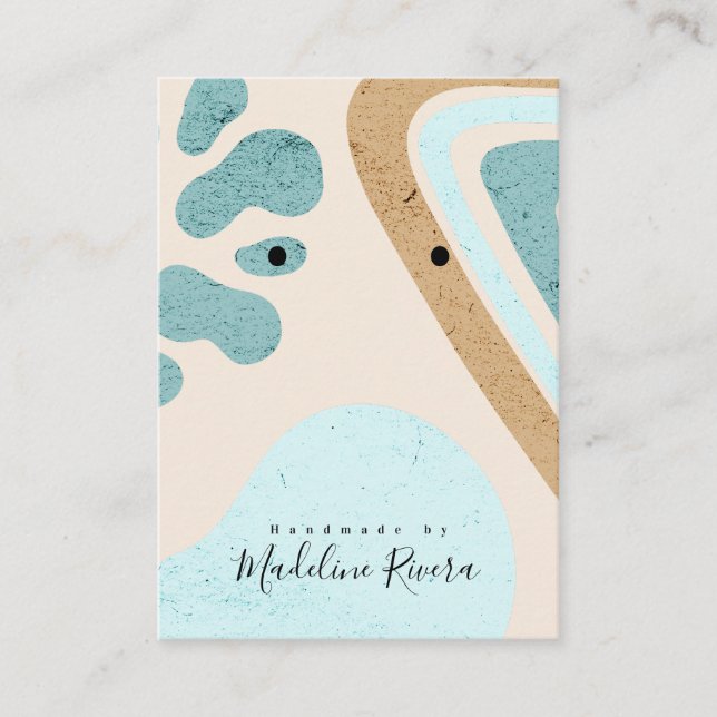 D'appel Carte de Présentation d'Artisanat de Formes Abstra (Devant)