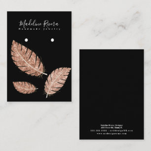 D'appel Carte de Présentation de Boucles d'Oreilles en Plu