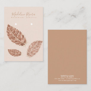 D'appel Carte de Présentation pour Boucles d'Oreilles Arti