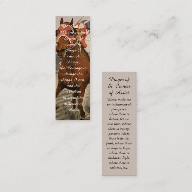 D'appel Carte de prière de marque de mémoire In Love (Devant / Derrière)