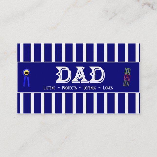 D'appel Carte de profil de papa (Devant)