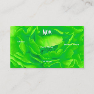 D'appel Carte de profil maman Bright Green Rose Rose