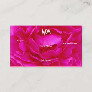 D'appel Carte de profil Maman Rose