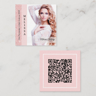 D'appel Carte de profil personnalisée Pastel Glitz Reine d