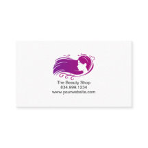 Carte de rendez-vous de salon de coiffure personna