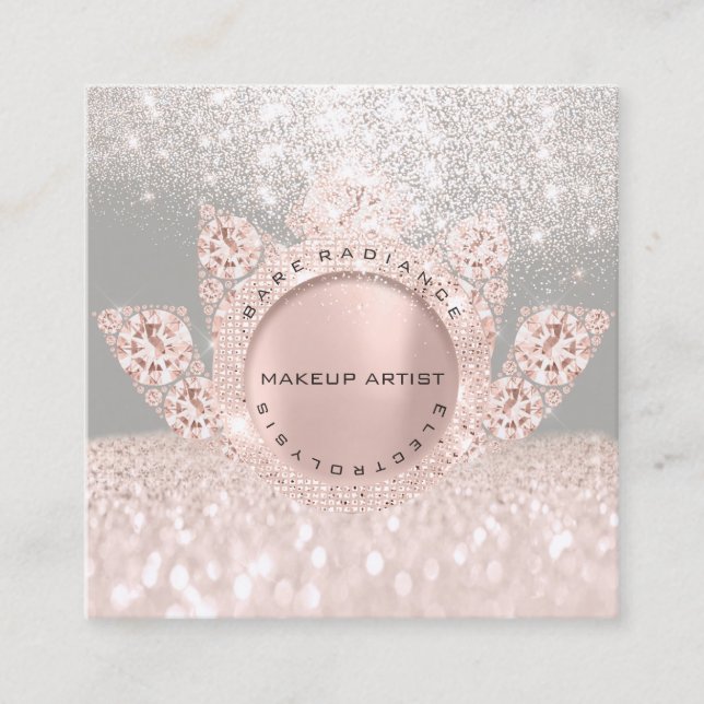 D'appel Carte de rendez-vous Electrolyse Rose Parties scin (Devant)