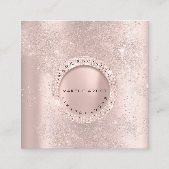D'appel Carte de rendez-vous Electrolyse Rose Parties scin (Devant)