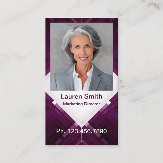 D'appel Carte de reprise mini | Carte réseau Geo Modern (Devant)