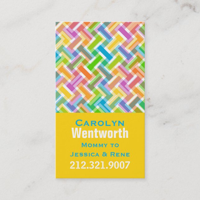 D'appel Carte de réseau maman Motif colorée (Devant)
