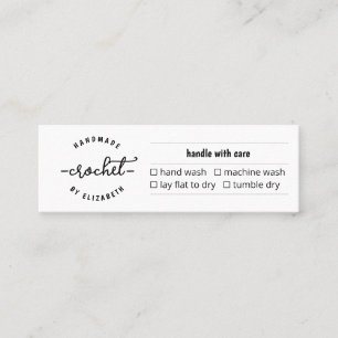 D'appel Carte de soins pour Crochet fait maison Knit Macra