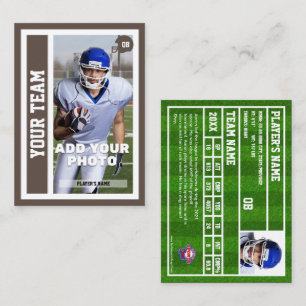 D'appel Carte de trading Quart-back de football personnali