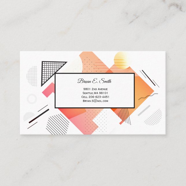 D'appel Carte de visite (Devant)