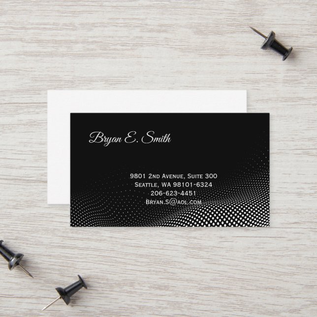 D'appel Carte de visite (Devant/Arrière en situation)