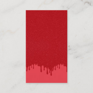 D'appel Carte de visite à effet goutte rouge tomate – Pers