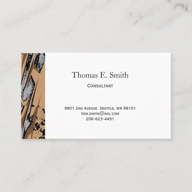 D'appel Carte de visite classique (Devant)