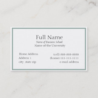 D'appel Carte de visite de base pour Students or Company