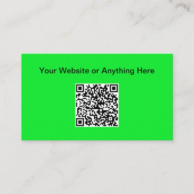 D'appel Carte de visite de code QR de petite quantité budg (Devant)