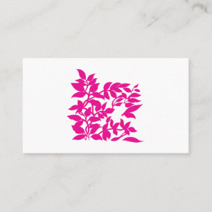 D'appel Carte de visite de luxe botanique rose gras