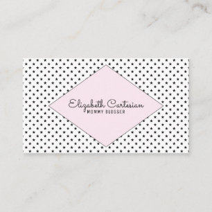 D'appel Carte de visite des étoiles modernes roses