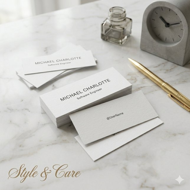 D'appel Carte de visite moderne et propre avec information (Clean Modern Calling Card with Job Information)
