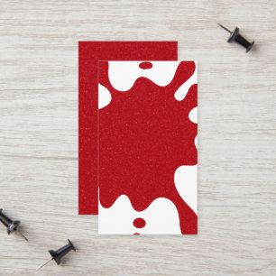 D'appel Carte de visite personnalisée en rouge tomate gras
