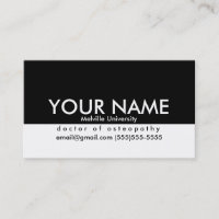 Carte de visite professionnel pour des étudiants