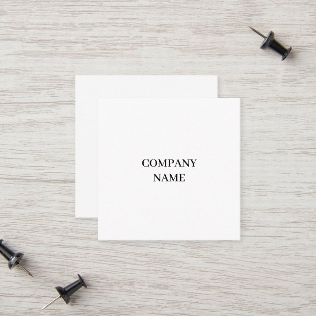 D'appel Carte de visite professionnelle 2,5" x 2,5" (Devant/Arrière en situation)
