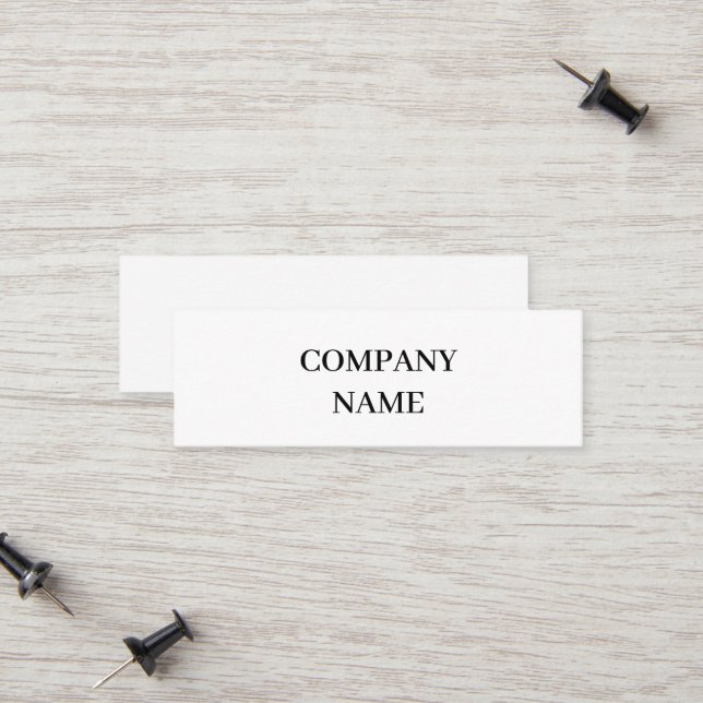 D'appel Carte de visite professionnelle 3,0" x 1,0" pour e (Devant/Arrière en situation)
