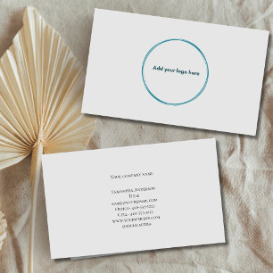 D'appel Carte de visite professionnelle minimaliste grise