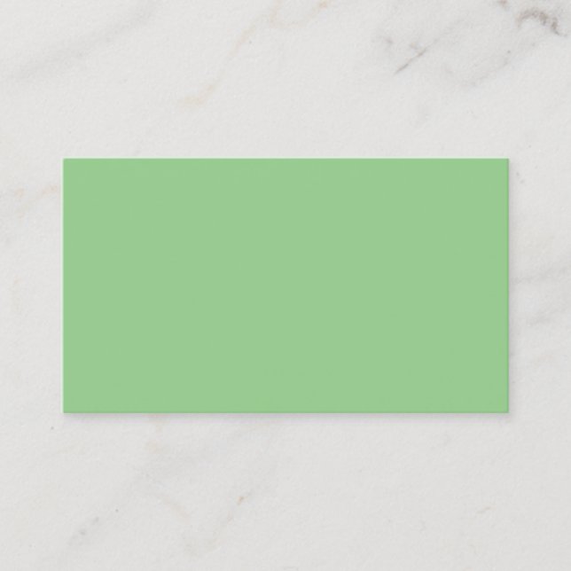 D'appel Carte de visite professionnelle verte menthe moder (Devant)
