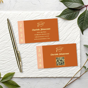 D'appel Carte de visite QR Code de remise de diplômes mode