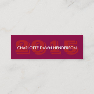 D'appel Carte de visite rouge annonce de remise de diplôme