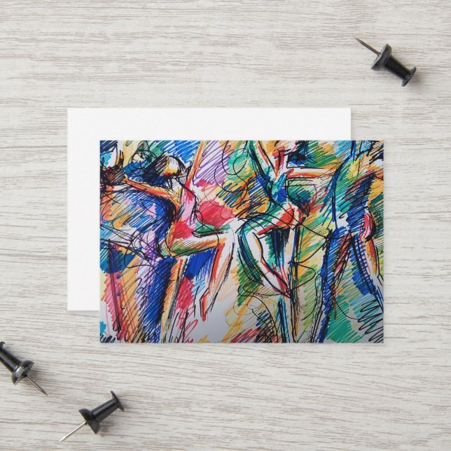 D'appel Carte de visite "Rythme de Mouvement" (Devant/Arrière en situation)