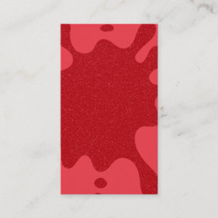D'appel Carte de visite Texture Éclaboussure Rouge Tomate
